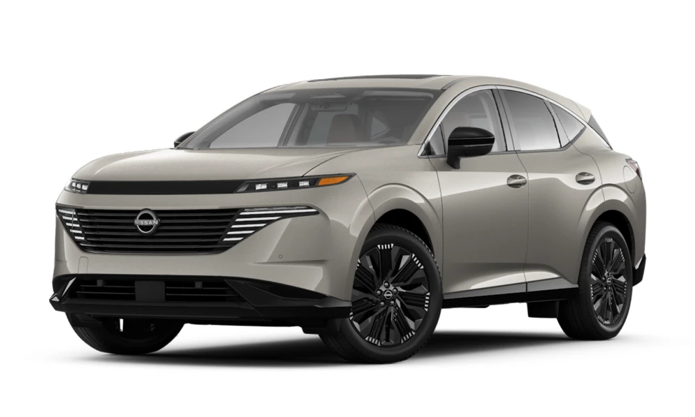 2026 Nissan Murano in Champagne Silver Metallic, full vehicle front three-quarter view facing left